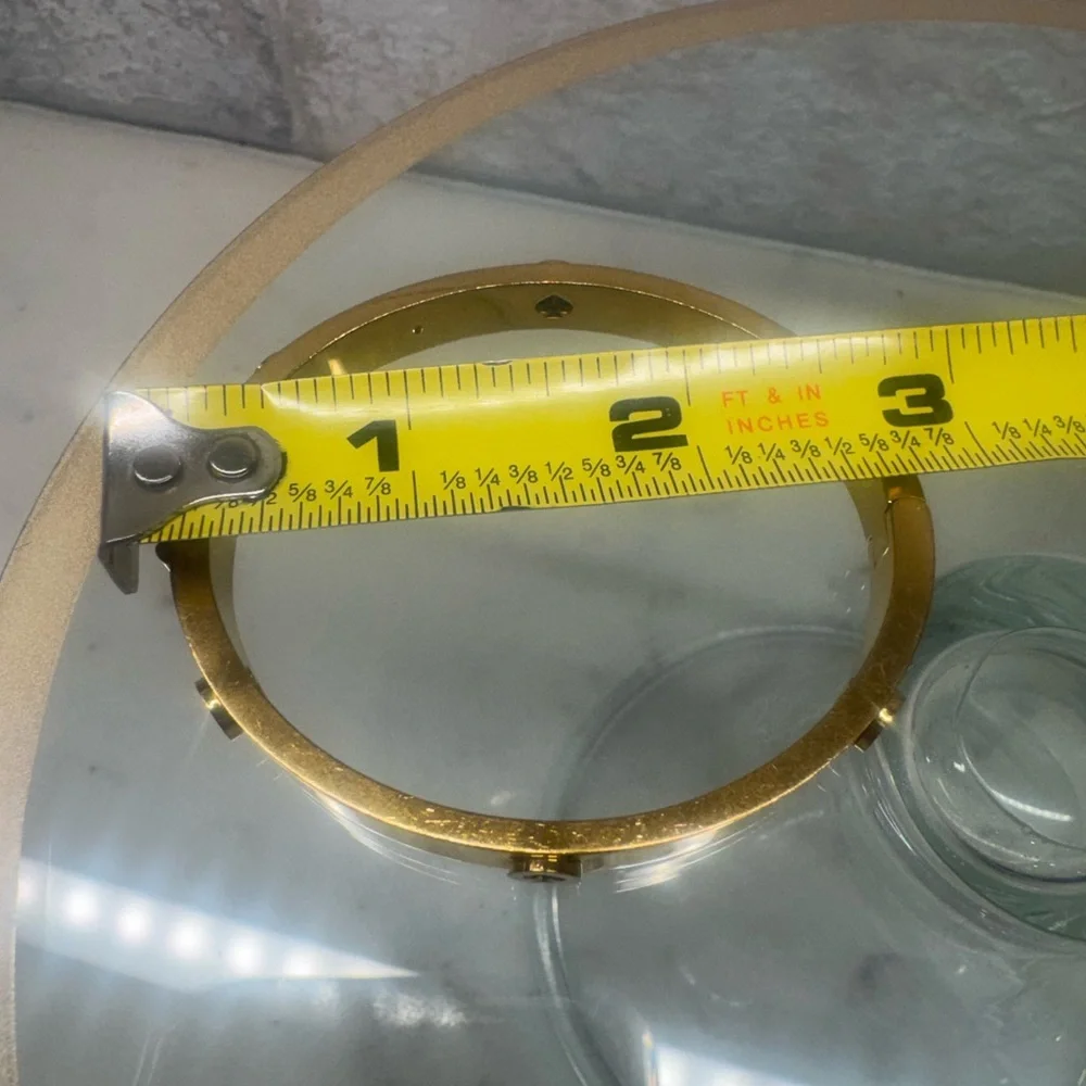 Kate Spade the Spade Gold-tone Logo Bangle Bracelet - Picture 8 of 11